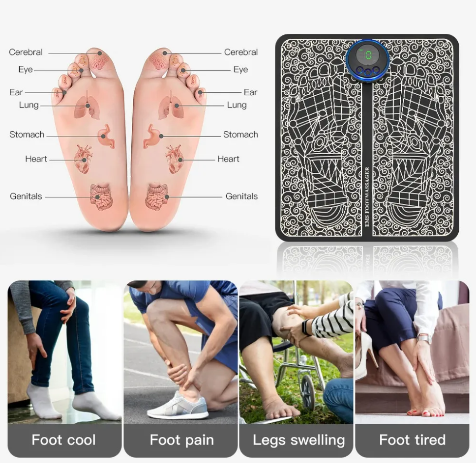 Advanced EMS Foot Massager - Professional Relief at Home